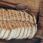 Het gesneden brood, klaar voor consumptie.